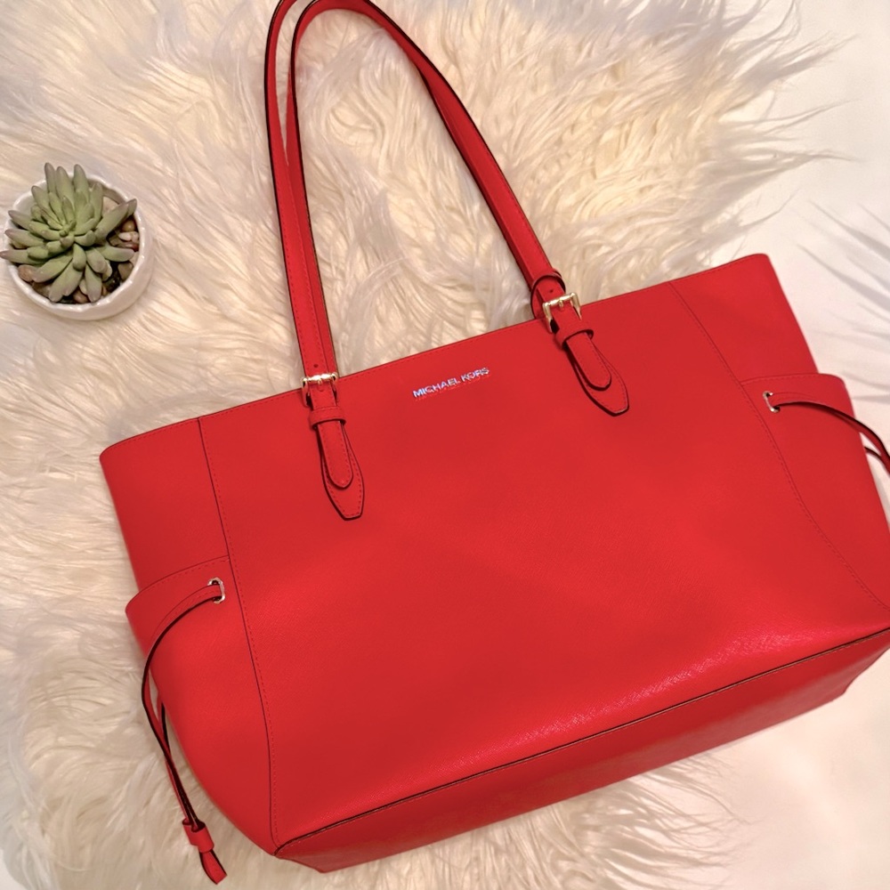 Michael Kors Red Laptop Bag.